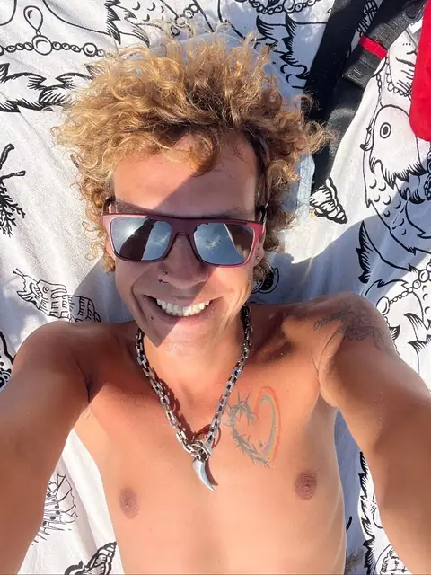 Blond and curly on OnlyFans